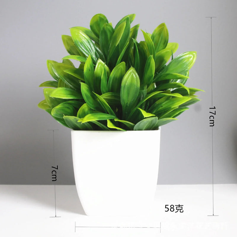 Bonsai Artificial Verde Eucalipto em Vaso – Planta Decorativa para Casa, Escritório e Jardim