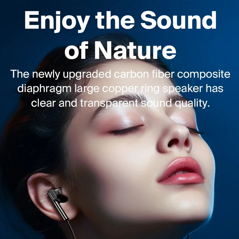 Fone Eardeco com Fio | Tipo-C ou 3.5mm | Microfone | Grave Potente | Hi-Fi Estéreo | Cancelamento de Ruído | Para Android, PC e Mais