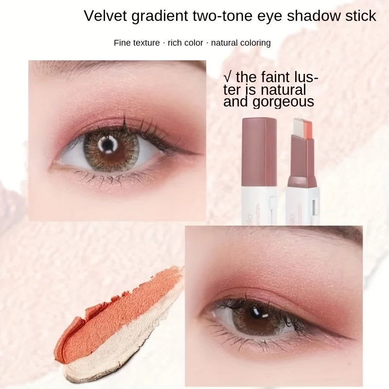 Bastão de Sombra 3D com Degradê – Duo de Cores, Efeito Esfumado Natural, Longa Duração e Fácil Aplicação | Prático e Sem Tirar a Maquiagem