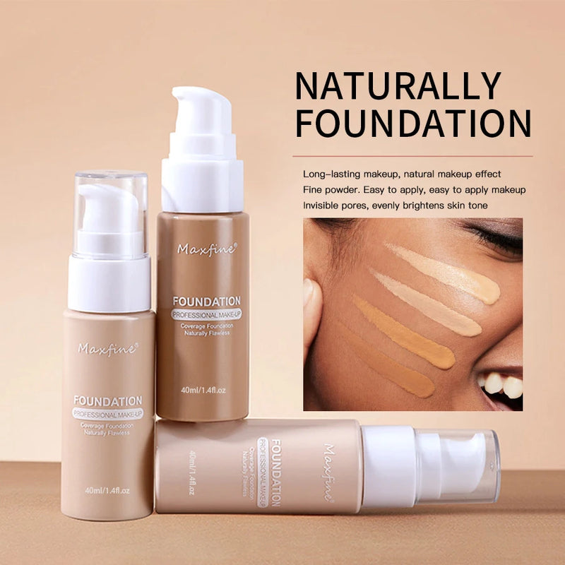 Liquid Foundation with Professional Corrective Effect – High Coverage, Long Lasting, Waterproof and Sweatproof | Natural Finish, Anti-Oil, Allergy Alert