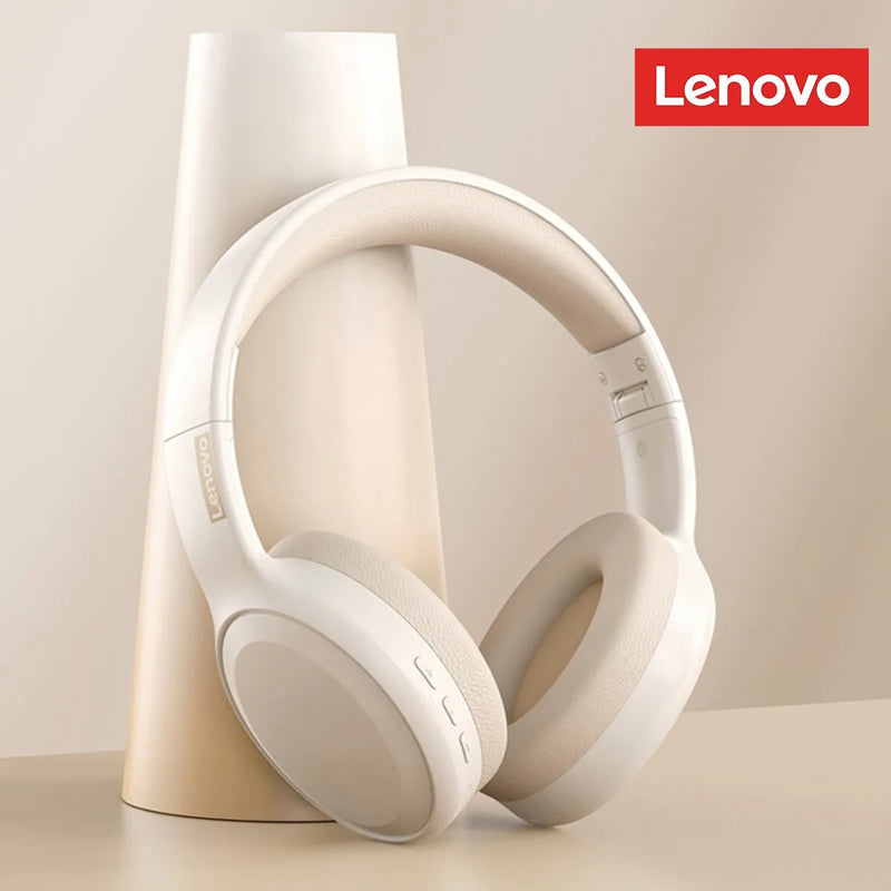 Fone de Ouvido Lenovo TH30 | Bluetooth 5.3 Dobrável | Microfone | Estéreo Potente para Música, Jogo e Esporte