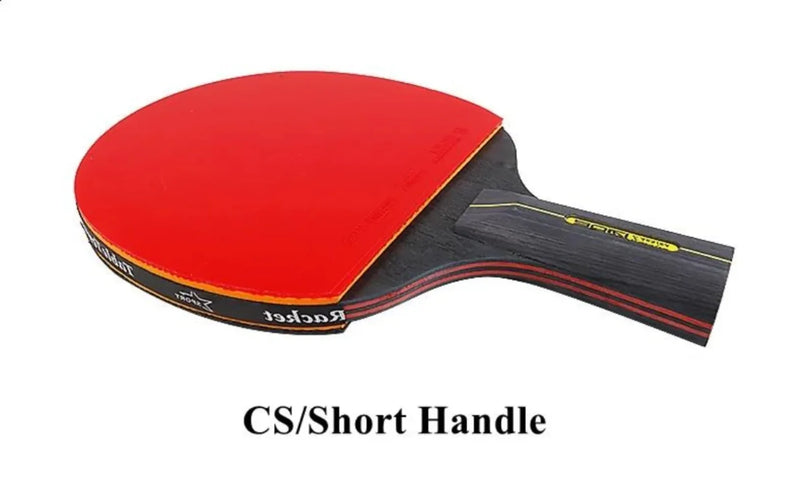 Ensemble de raquettes de tennis de table professionnelles 5/6 étoiles – Kit avec 2 raquettes + sac | Bois de première qualité, caoutchouc à chevrons et haute performance