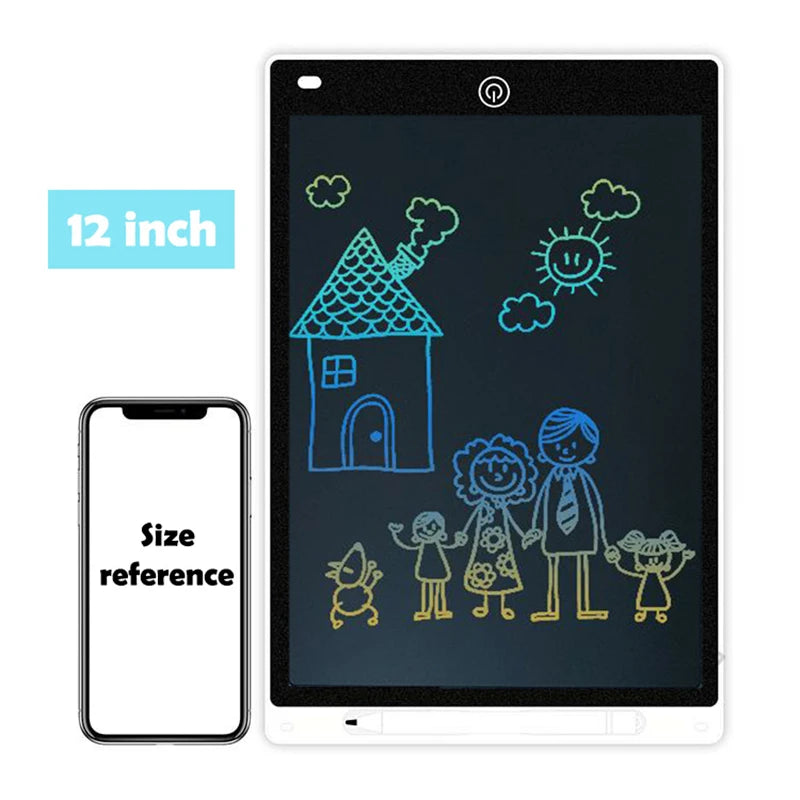 Tablette d'écriture LCD Efes 8,5" 10" 12" pour enfants – Jouet éducatif électronique pour dessiner, peindre et écrire