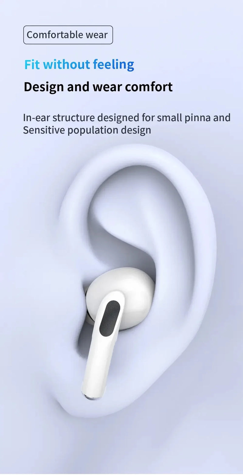 Fone Bluetooth Original AR Pro | Bluetooth 5.3 | Estilo AirPods | Para iPhone, Xiaomi, Android | Ideal para Música e Jogos