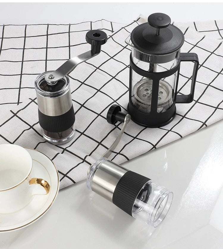 Moedor de Café Manual Portátil em Aço Inox com Lâmina de Cerâmica – Ajuste de Moagem