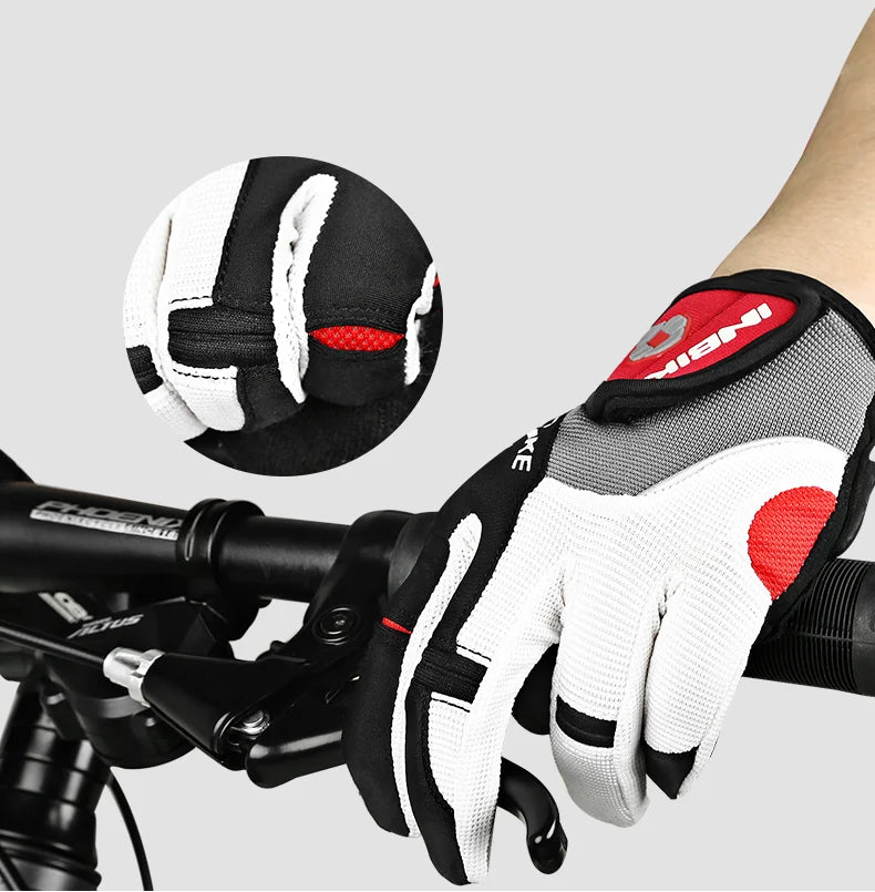 Gants de cyclisme IF239 avec coussinet en gel de 5 mm – Microfibre antidérapante, tissu respirant et fermeture réglable | VTT, Vitesse et Urbain