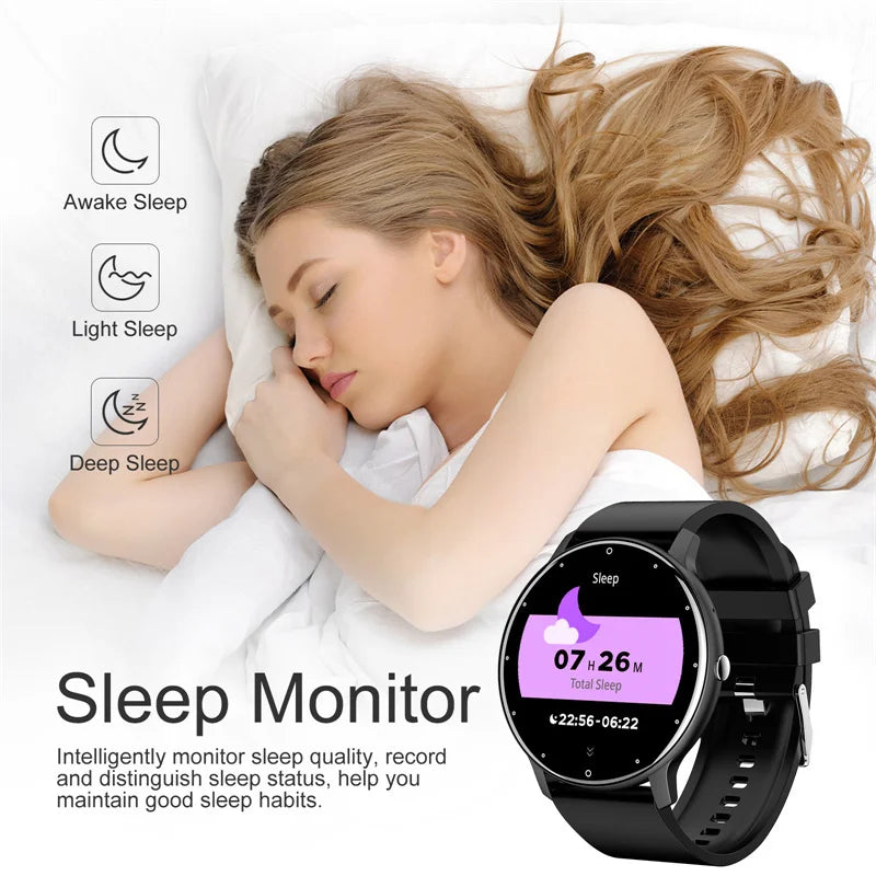 Smartwatch LIGE ZL02 (Novo Modelo) - Chamadas Bluetooth 5.2, Tela Full Touch, Fitness Tracker, IP67