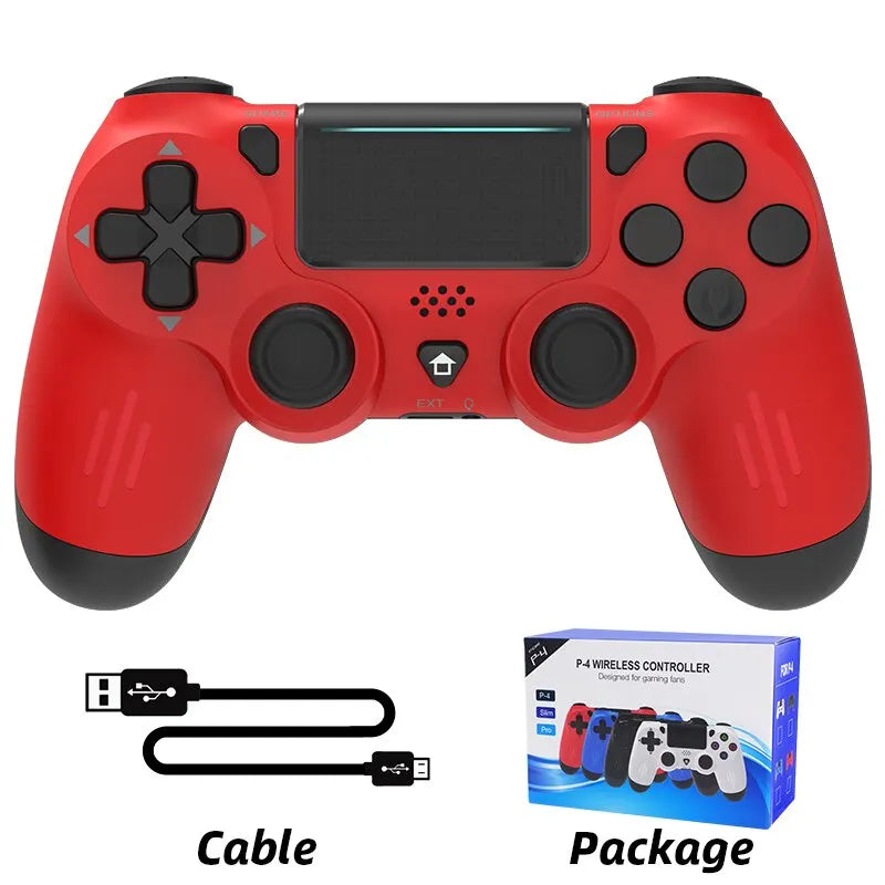 Controle Bluetooth Data Frog | Compatível com PS4, Slim, Pro, PC, Android, iOS | Sem Fio | Vibração Dupla | Gamepad Ergonômico