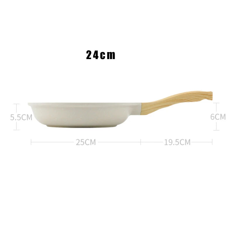 Frigideira Wok Antiaderente Durável de Cerâmica – Para Fogão a Gás e Indução, Ideal para Bifes e Cozinhar com Facilidade