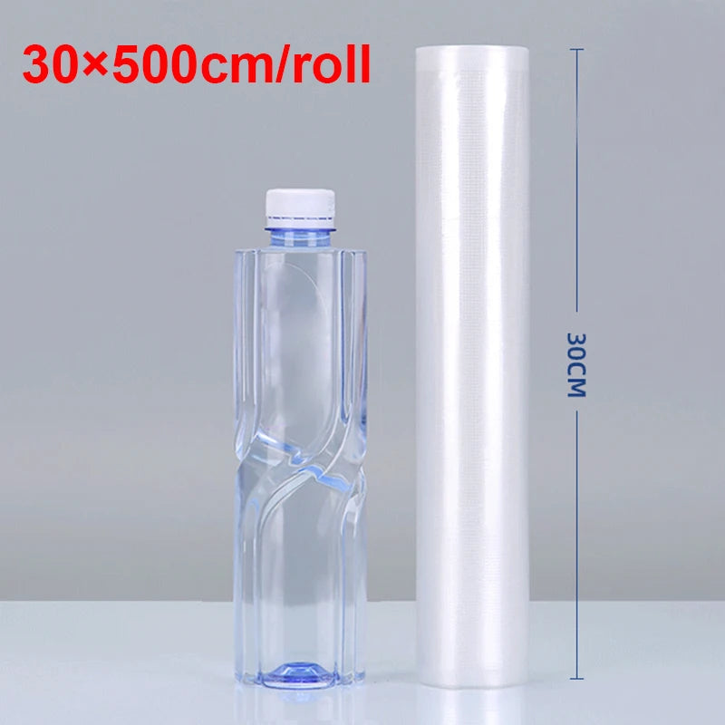 Kit 5 Rolos Sacos para Embalagem a Vácuo 500cm – Alimentos, Freezer, Sous-Vide