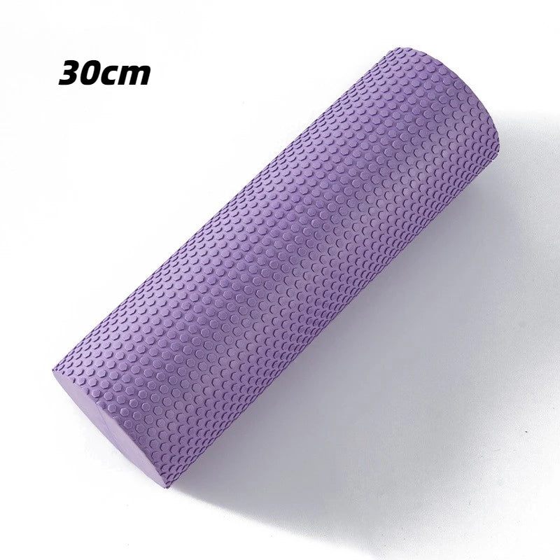 Rouleau en mousse EVA pour massage et yoga – 30/45/60 cm, Pilates, relâchement myofascial, entraînement et physiothérapie