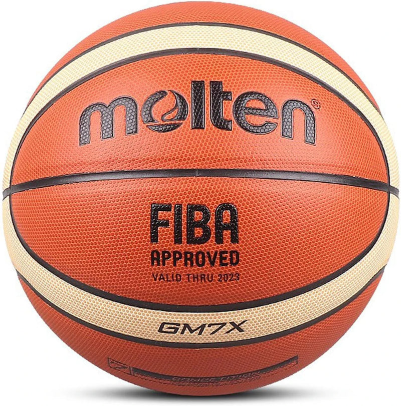 Bola de Basquete Molten GM7X Oficial – Certificação FIBA, Padrão Profissional para Treinos e Competições