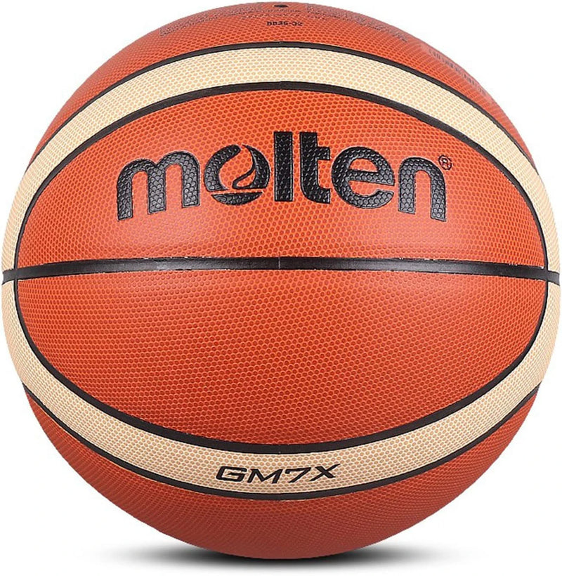 Bola de Basquete Molten GM7X Oficial – Certificação FIBA, Padrão Profissional para Treinos e Competições