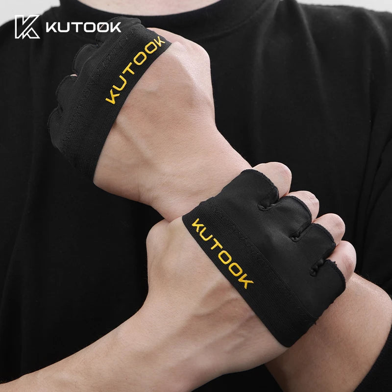 Gants de sport unisexes Kutook – 4 doigts, antidérapants, respirants, absorbant les chocs