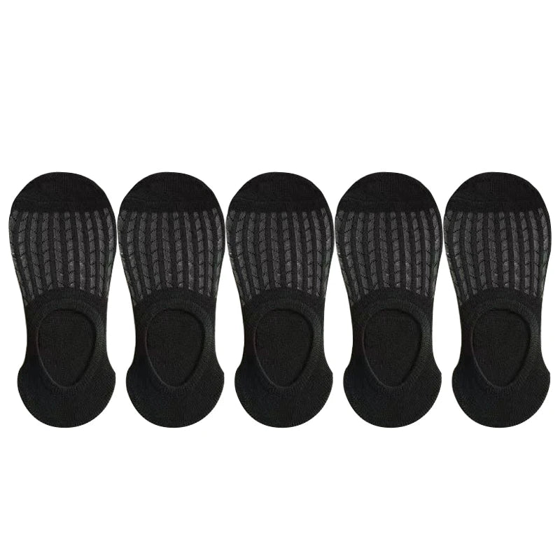 Chaussettes invisibles en dentelle pour femmes, antidérapantes, courtes, respirantes, en coton et silicone, pour l'été