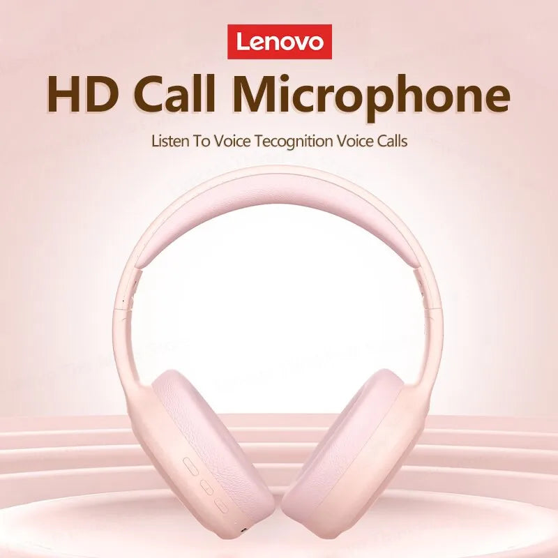 Fone de Ouvido Lenovo TH30 | Bluetooth 5.3 Dobrável | Microfone | Estéreo Potente para Música, Jogo e Esporte