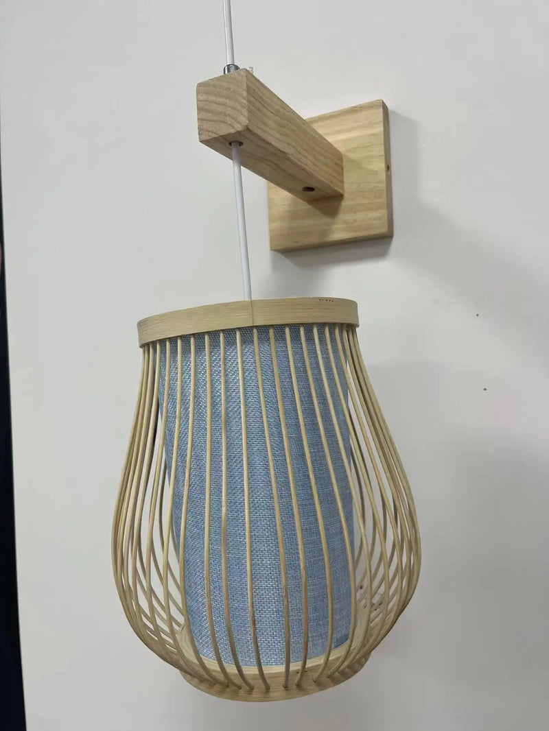 Lustre de Bambu Pendente Artesanal Natural para Sala Quarto Varanda