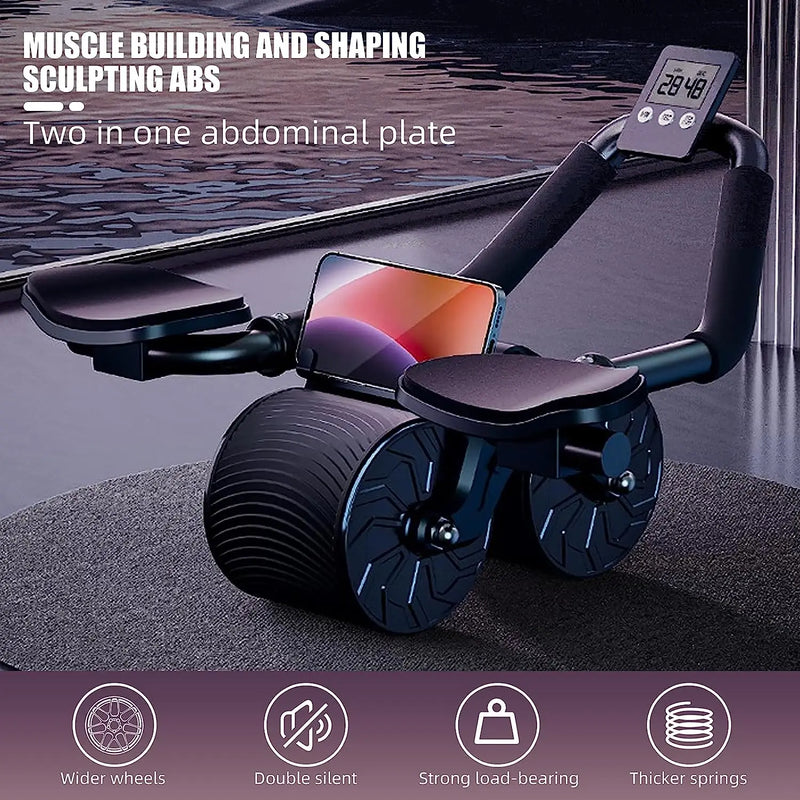 Roue abdominale avec support de coude et compteur numérique Recoil Fitness automatique