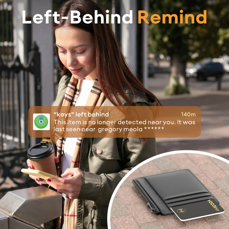 Cartão Rastreador VOCOlinc Fino: Localizador de Itens Smart Tag com Bluetooth e Alarme Antiperda