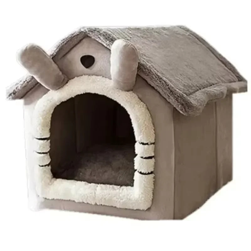 Cama Quentinha para Cães e Gatos – Lavável, Almofada Removível, Uso Interno – Para Todas as Estações – Ideal para Pets Pequenos e Médios
