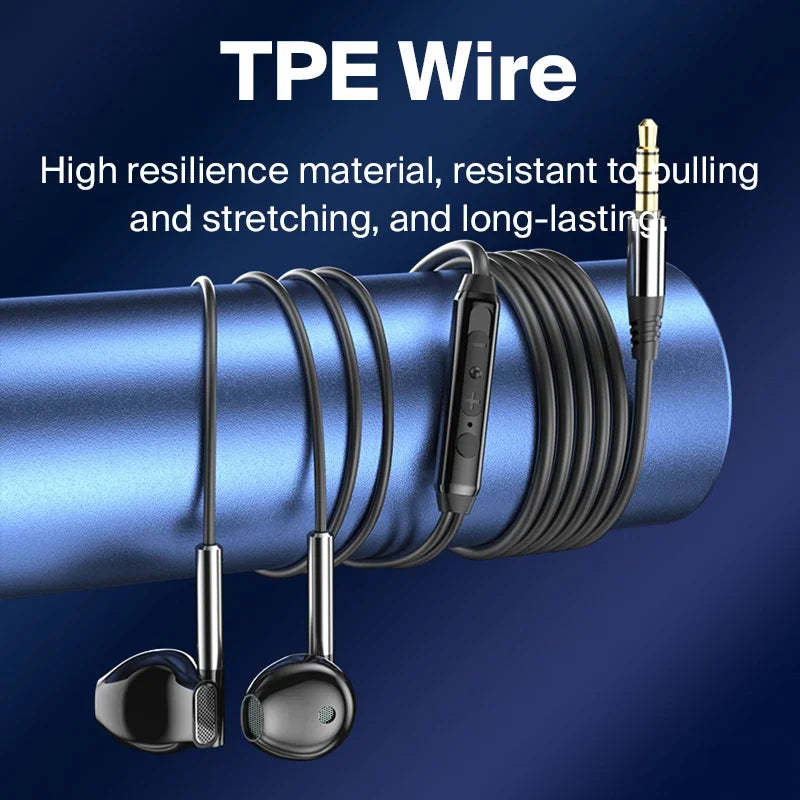 Fone Eardeco com Fio | Tipo-C ou 3.5mm | Microfone | Grave Potente | Hi-Fi Estéreo | Cancelamento de Ruído | Para Android, PC e Mais