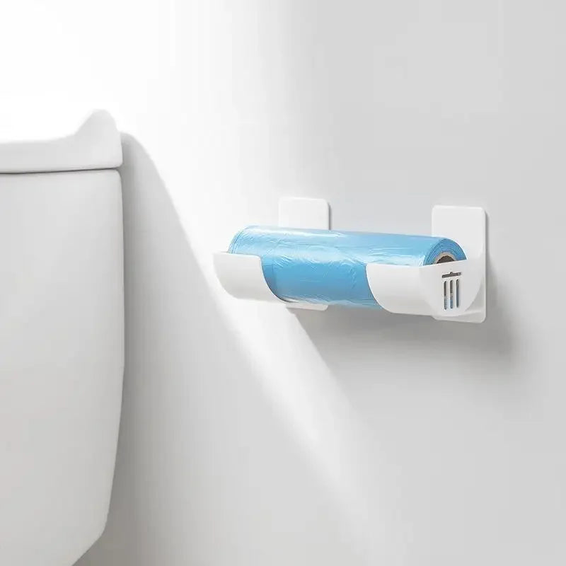 Suporte de Parede para Sacos e Filme PVC – Kit 2 ou 4 Peças, Organizador Prático para Cozinha e Banheiro