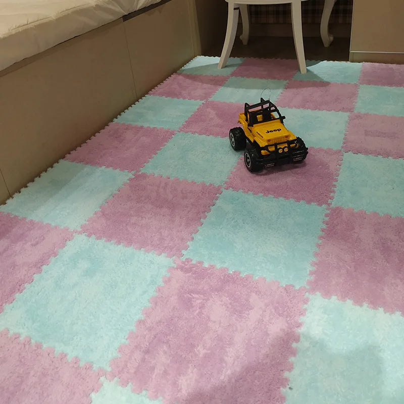 Tapis en peluche douce pour enfants | Tapis puzzle EVA pour bébés | Confort et sécurité dans le jeu