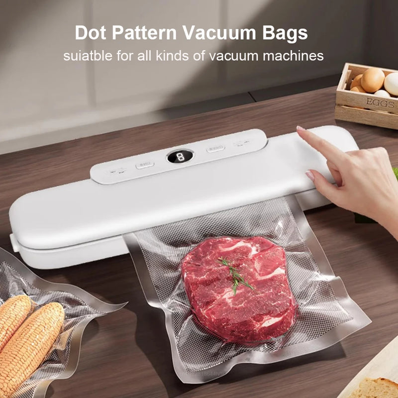 Kit 5 Rolos Sacos para Embalagem a Vácuo 500cm – Alimentos, Freezer, Sous-Vide
