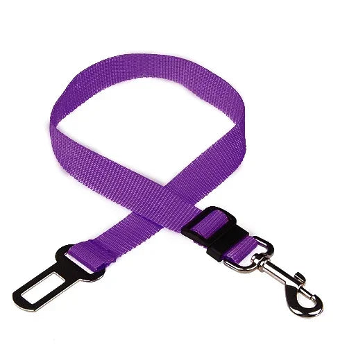 Ceinture de sécurité réglable pour chien et chat – Clip de véhicule | Guide de connexion rapide pour un transport en toute sécurité