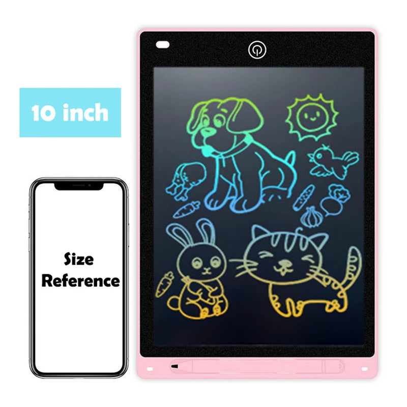 Tablette d'écriture LCD Efes 8,5" 10" 12" pour enfants – Jouet éducatif électronique pour dessiner, peindre et écrire