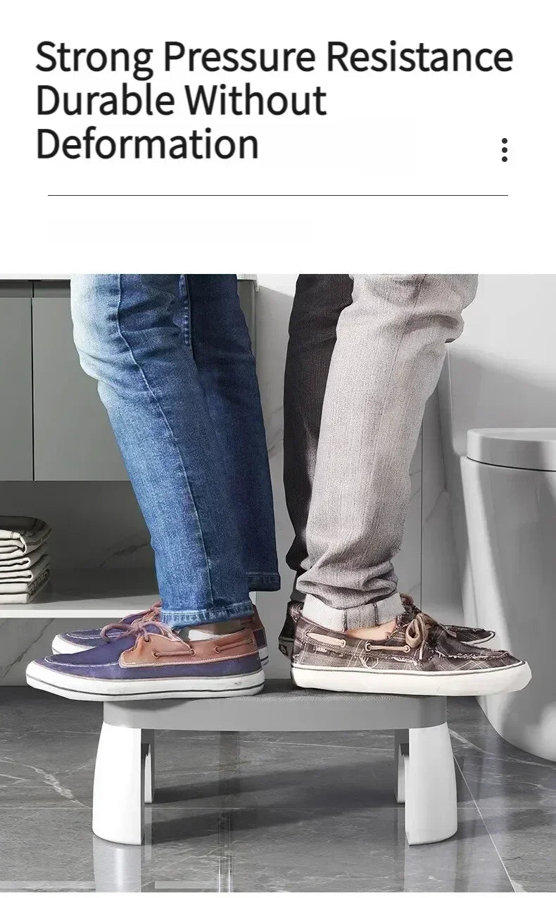 Banquinho Ergonômico Impermeável para Vaso Sanitário – Adultos, Crianças, Gestantes e Idosos