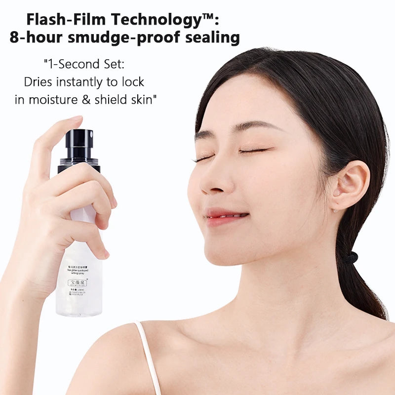 Spray fixateur de maquillage – Longue tenue, imperméable et résistant à la transpiration | Anti-gras, hydratation légère et fini naturel