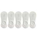 Chaussettes invisibles en dentelle pour femmes, antidérapantes, courtes, respirantes, en coton et silicone, pour l'été