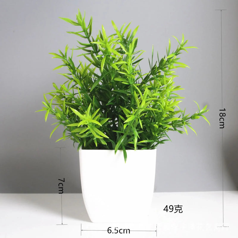 Bonsai Artificial Verde Eucalipto em Vaso – Planta Decorativa para Casa, Escritório e Jardim