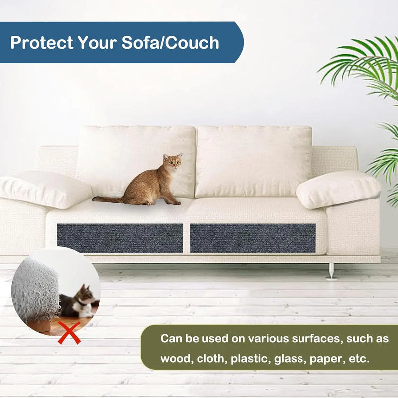 Autocollant anti-rayures pour chat – Autocollant pour canapé et mur | Découpable, renforcé par des clous