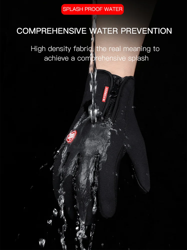 Gants d'extérieur antidérapants Tuguan – Imperméables, ajustement personnalisé et technologie conductrice | Ski, cyclisme, voyages