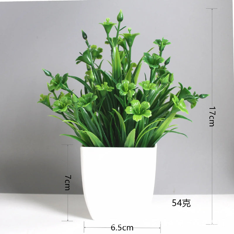 Bonsai Artificial Verde Eucalipto em Vaso – Planta Decorativa para Casa, Escritório e Jardim