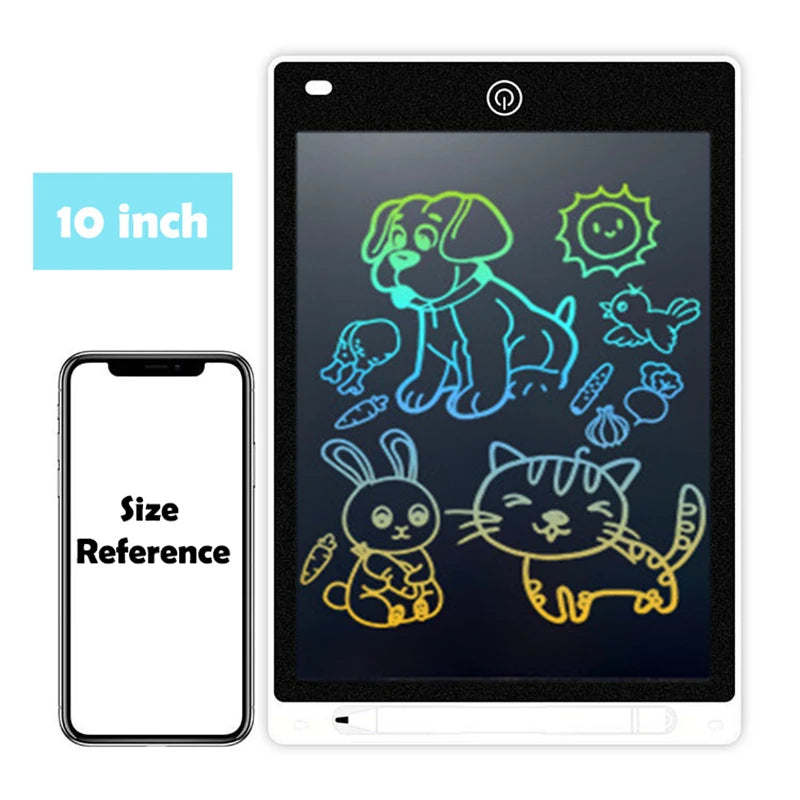 Tablette d'écriture LCD Efes 8,5" 10" 12" pour enfants – Jouet éducatif électronique pour dessiner, peindre et écrire