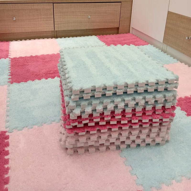 Tapis en peluche douce pour enfants | Tapis puzzle EVA pour bébés | Confort et sécurité dans le jeu