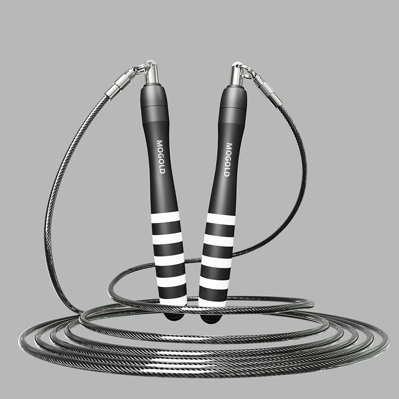 Corda de Pular de Velocidade com Fio de Aço – Ajustável, Rápida e Resistente | Ideal para Crossfit, HIIT, Perda de Peso e Treinos em Casa