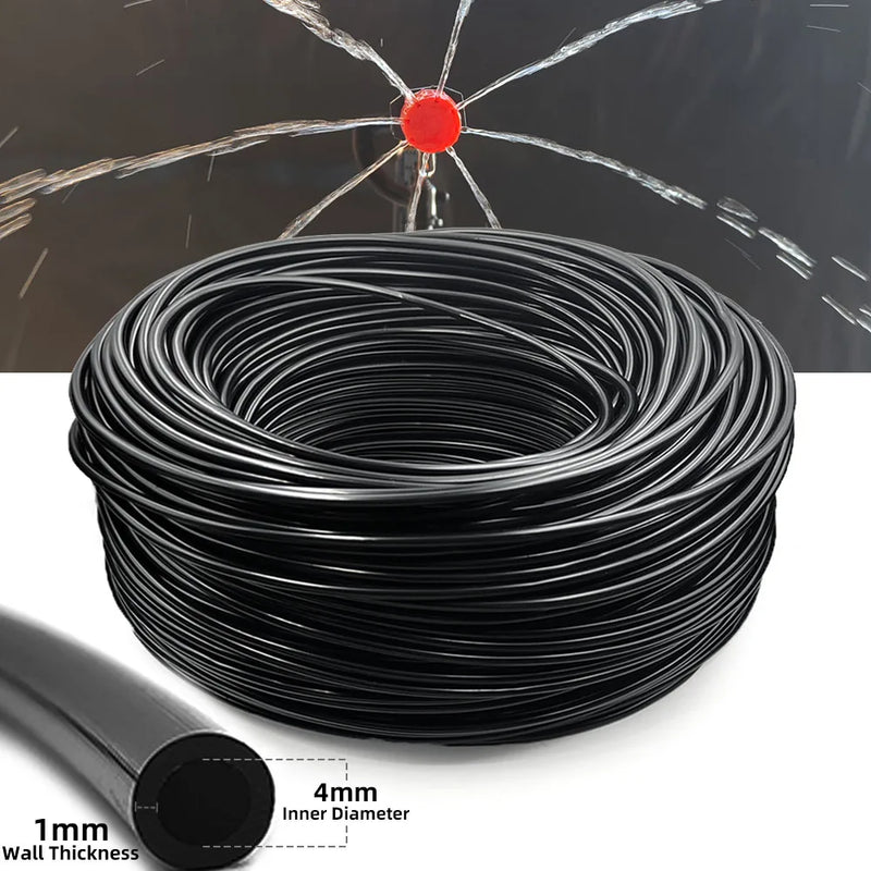 Sistema de Nebulização para Jardim 5–30m | Mangueira 1/4", Bicos de Bronze, Refrigeração e Irrigação para Estufas, Pátios e Áreas Externas