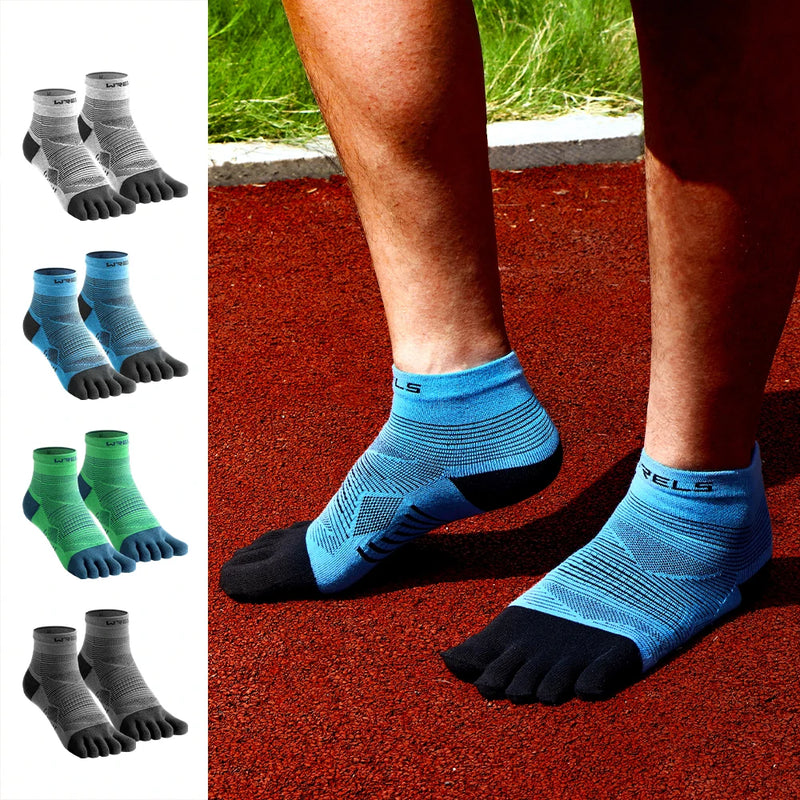Chaussettes de sport WELS Coolmax 5 doigts – Antichoc, respirantes, élastiques et performantes pour la course, l'entraînement et le sport