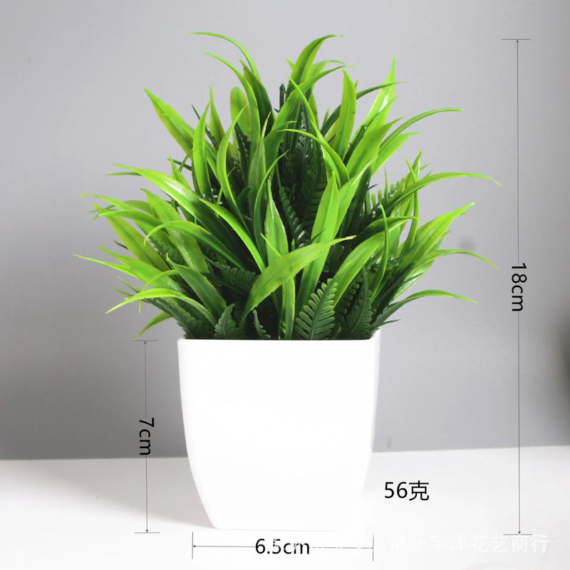 Bonsai Artificial Verde Eucalipto em Vaso – Planta Decorativa para Casa, Escritório e Jardim