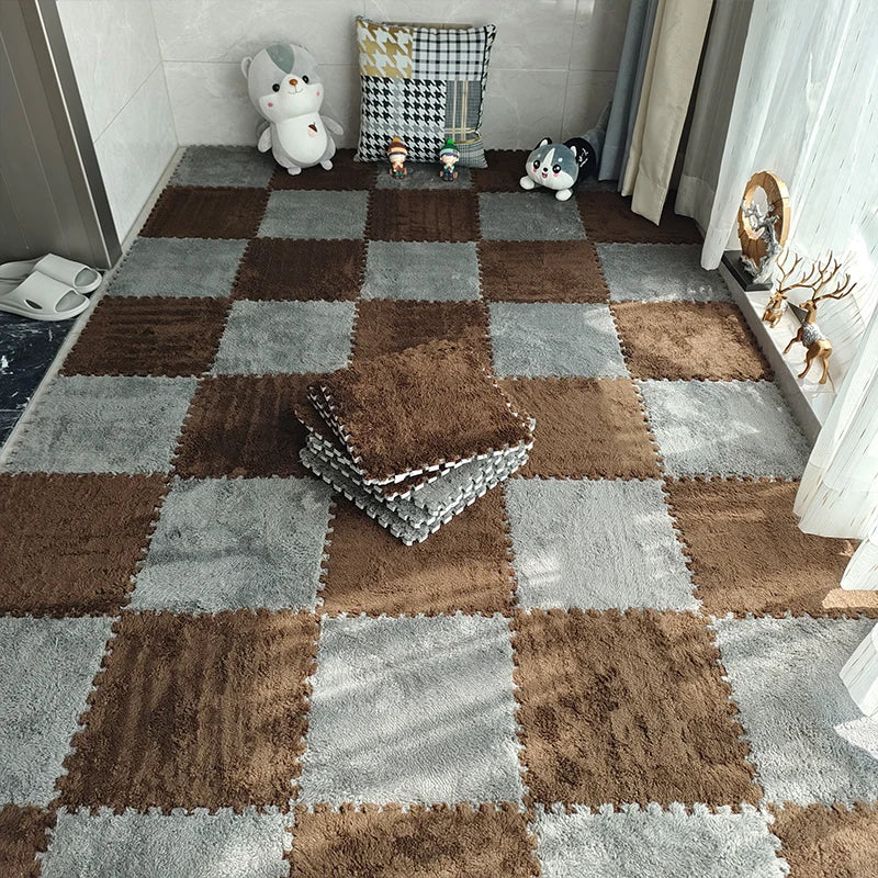 Tapis en peluche douce pour enfants | Tapis puzzle EVA pour bébés | Confort et sécurité dans le jeu