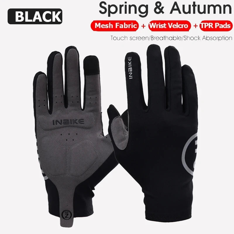 Gants de cyclisme IF239 avec coussinet en gel de 5 mm – Microfibre antidérapante, tissu respirant et fermeture réglable | VTT, Vitesse et Urbain