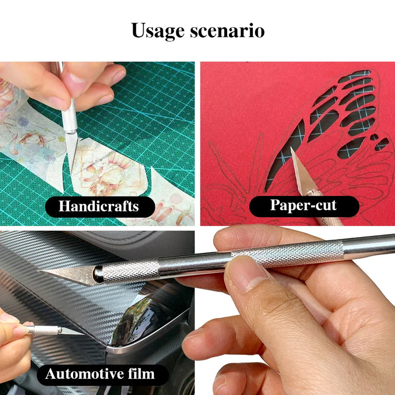 Kit 10 Peças para Envelopamento de Carro | Ferramentas para Vinil, Película e Insulfilm | Espátulas, Rodo e Aparadores