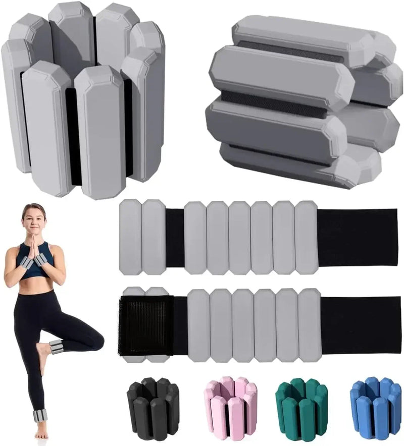 Poids réglables pour poignets et chevilles – Paire portable pour le yoga, la course à pied, le cardio et la musculation | Unisexe, confortable et sûr