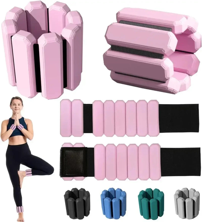 Poids réglables pour poignets et chevilles – Paire portable pour le yoga, la course à pied, le cardio et la musculation | Unisexe, confortable et sûr