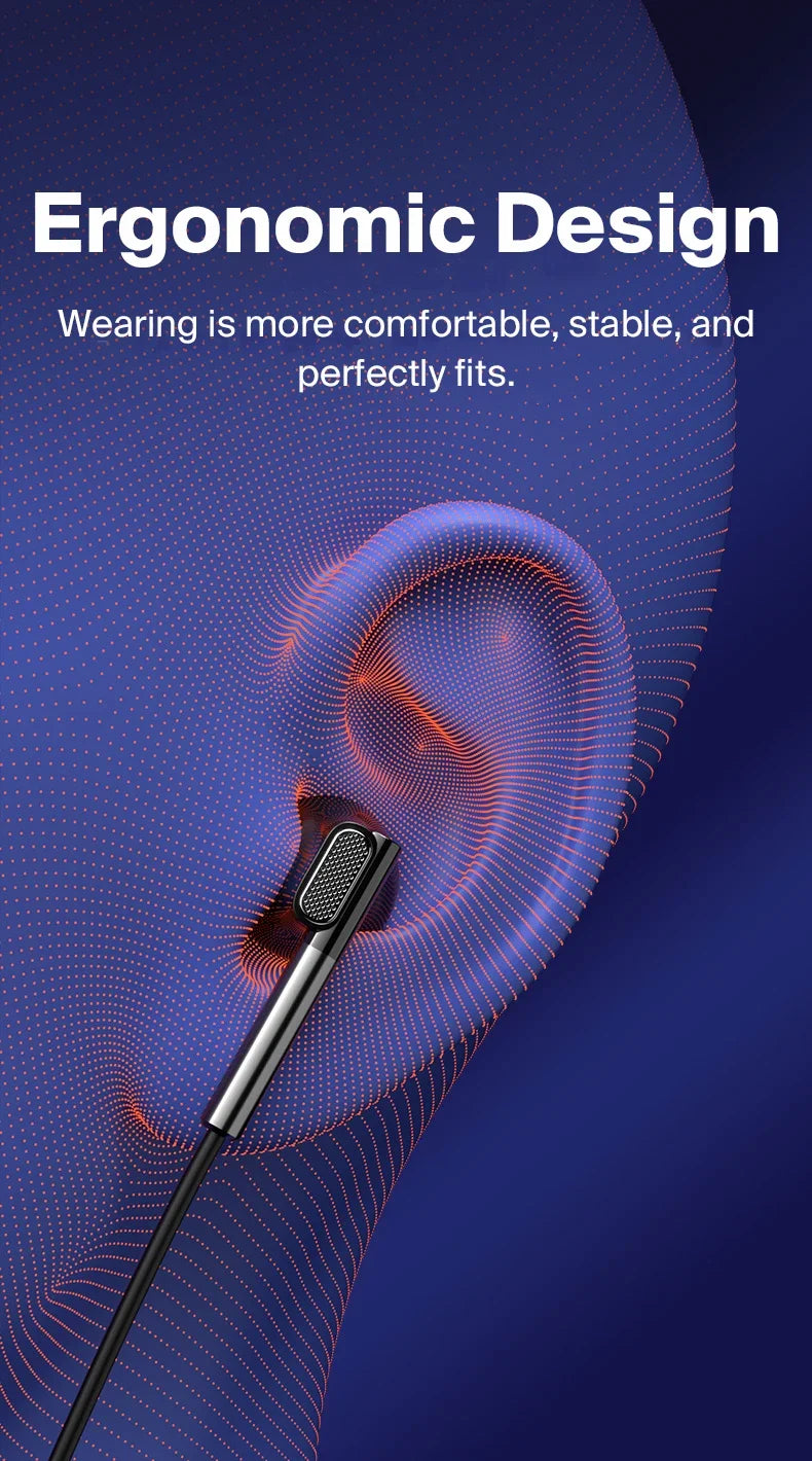 Fone Eardeco com Fio | Tipo-C ou 3.5mm | Microfone | Grave Potente | Hi-Fi Estéreo | Cancelamento de Ruído | Para Android, PC e Mais