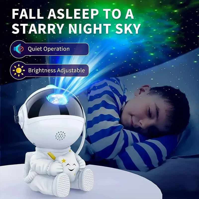 Projetor de Luz 2025 - Céu Estrelado, Aurora, Astronauta, Nebulosa para Teto